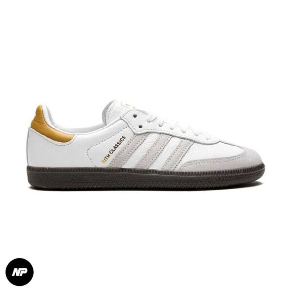 adidas x kith samba white grey gold