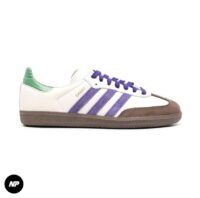 adidas samba off white purple green