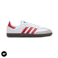 adidas samba white scarlet