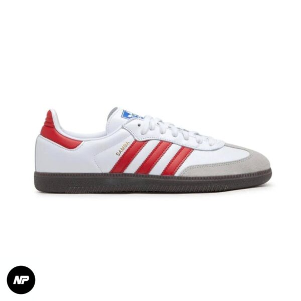 adidas samba white scarlet