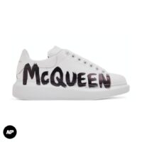 alexander mcqueen oversized graffiti white