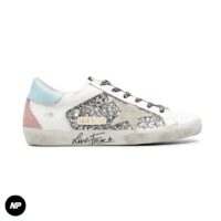 golden goose superstar suede glitter