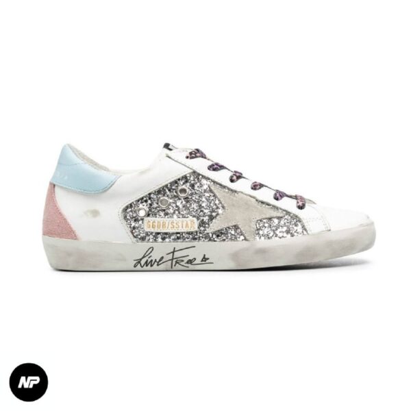 golden goose superstar suede glitter