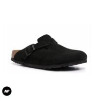 birkenstock boston soft footbed suede black - Image 2