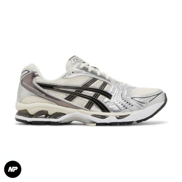 asics gel kayano 14 silver creem